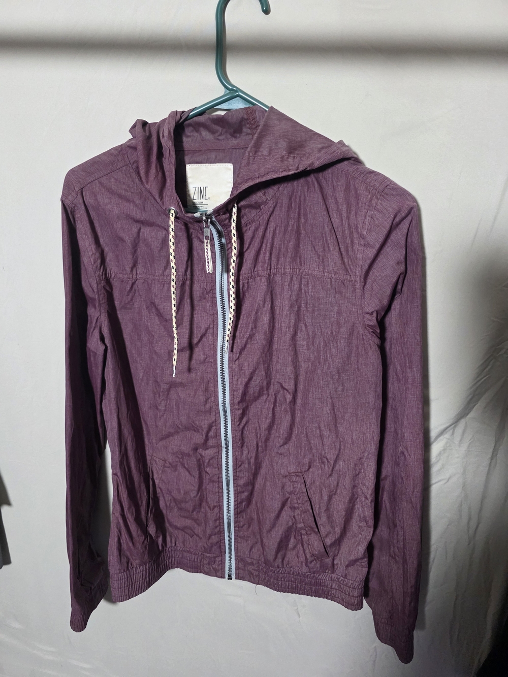 Zine Hooded Zip Jacket in Mauve